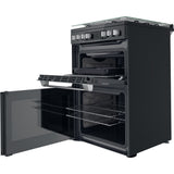 Hotpoint HDM67G9C2CSB/UK Dual Fuel Double Cooker - Black