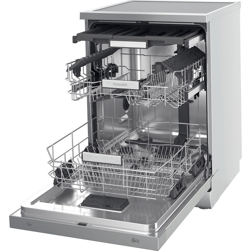 Hotpoint H7FHS41X Full Size Dishwasher, inox