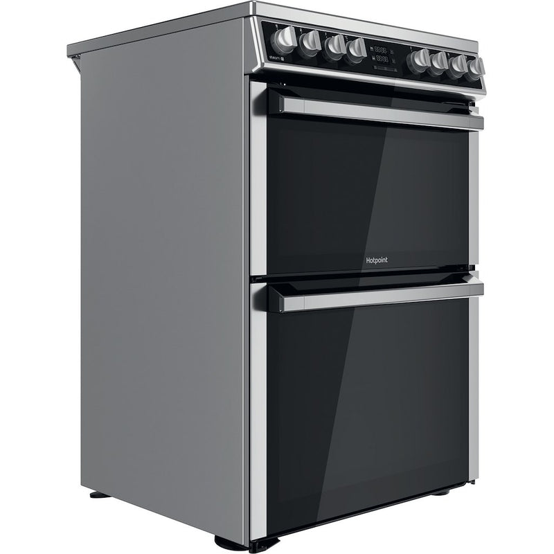 Hotpoint HDM67V8D2CX/UK Electric Double Cooker - Inox