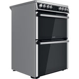 Hotpoint HDM67V8D2CX/UK Electric Double Cooker - Inox