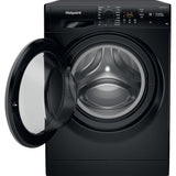 Hotpoint NSWM 1046 BS UK Anti-Stain 10kg 1400rpm Washing Machine - Black