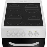 Hotpoint HTE5VCW 50cm Electric Cooker with Ceramic Hob - White