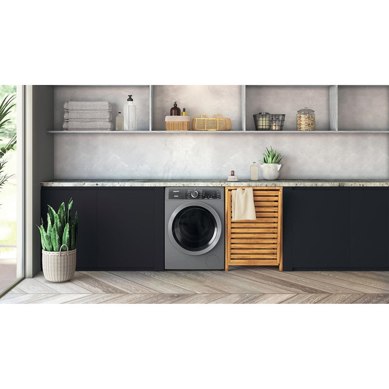 Hotpoint H8 99ADS GPOWER UK GentlePower 9kg 1400 rpm Washing Machine - Silver