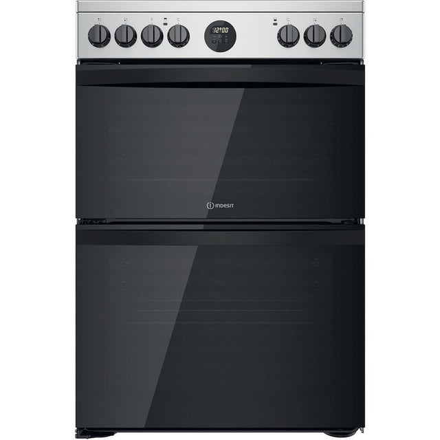Indesit ID67V9HCX/UK Electric Cooker Double Oven - inox