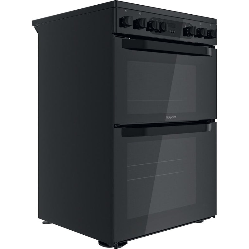 Hotpoint HDM67V9CMB/UK Electric Ceramic Double Cooker - Black
