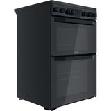 Hotpoint HDM67V9CMB/UK Electric Ceramic Double Cooker - Black