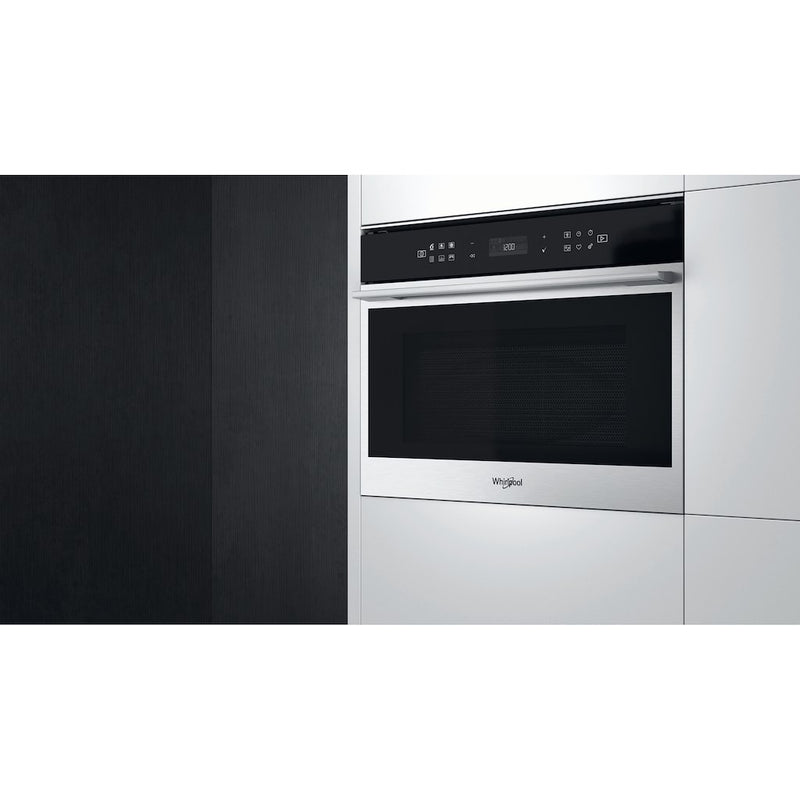 Whirlpool W Collection W7 MW461 UK Built-in Microwave Oven - Stainless Steel