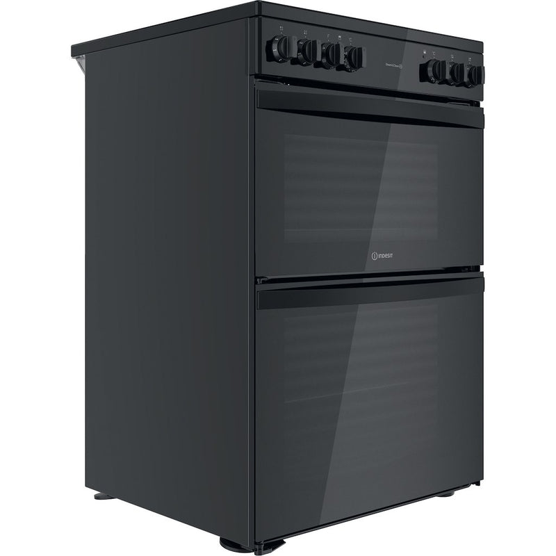 Indesit ID67V9KMB/UK Double Cooker - Black