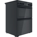 Indesit ID67V9KMB/UK Double Cooker - Black