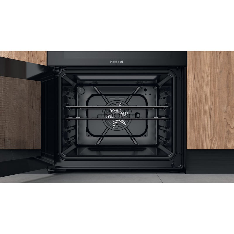 Hotpoint HDM67V9CMB/UK Electric Ceramic Double Cooker - Black