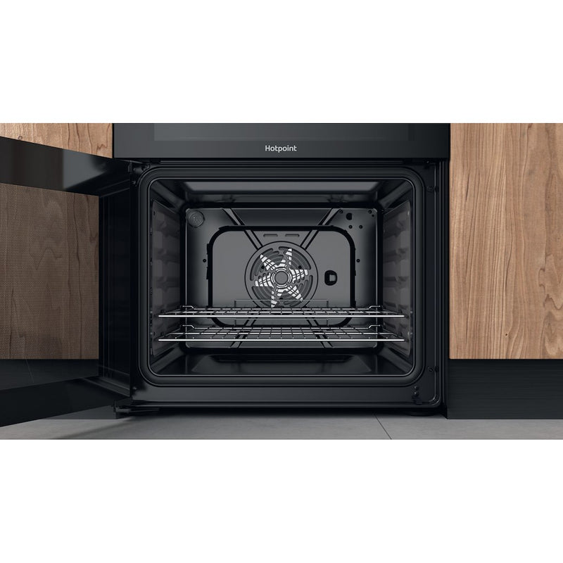 Hotpoint HDM67V92HCB/UK Electric Ceramic Double cooker - Black