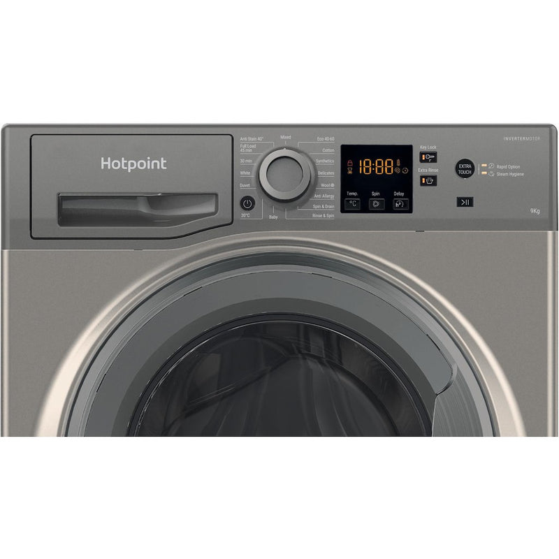 Hotpoint NSWF 946 GG UK Anti-Stain 9kg 1400rpm Washing Machine - Graphite