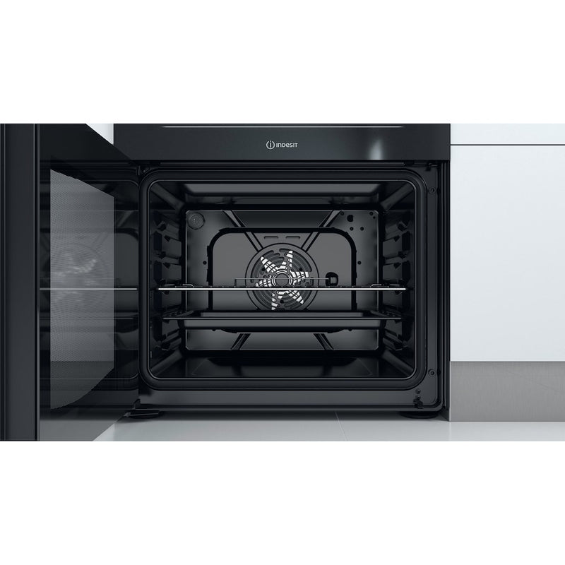 Indesit ID67V9KMB/UK Double Cooker - Black