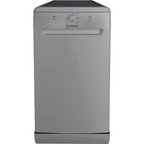 Indesit IN2FE10CS90SUK Freestanding 45cm Slimline Dishwasher with 10 Place Settings - Silver