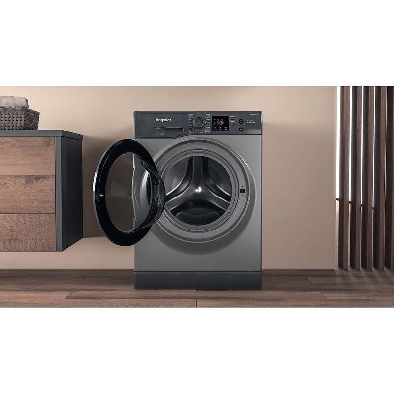 Hotpoint NSWF 946 GG UK Anti-Stain 9kg 1400rpm Washing Machine - Graphite