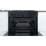 Indesit ID67G0MCB/UK Double Cooker - Black