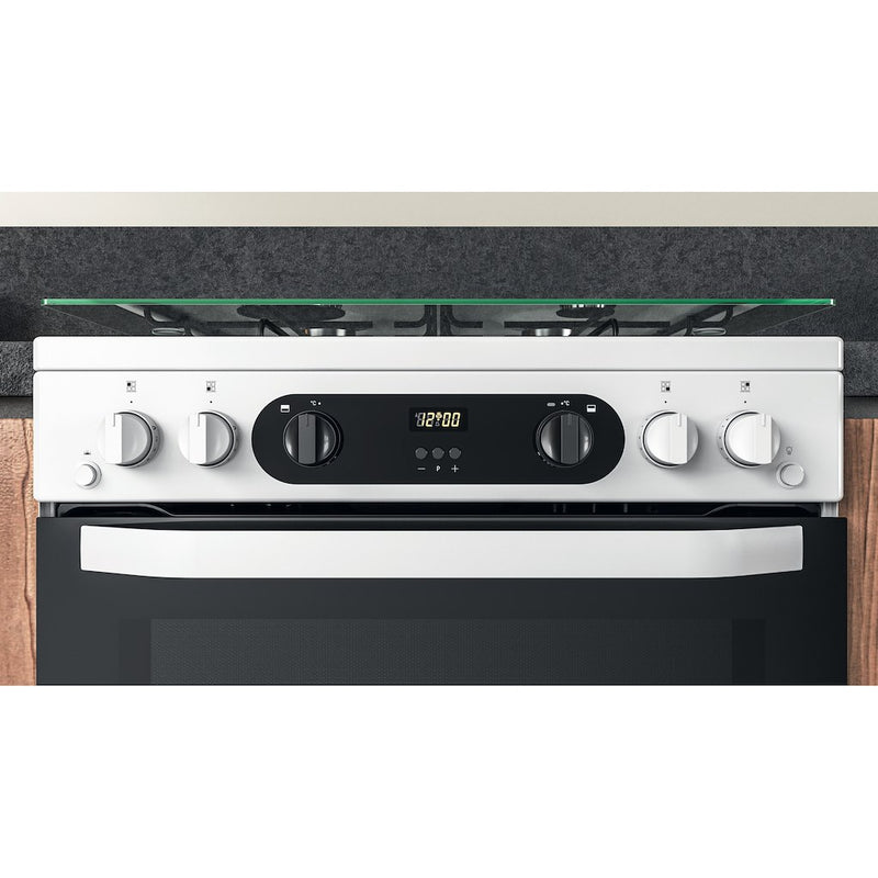 Hotpoint HDM67G0CCW/UK Double Cooker - White