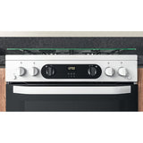 Hotpoint HDM67G0CCW/UK Double Cooker - White