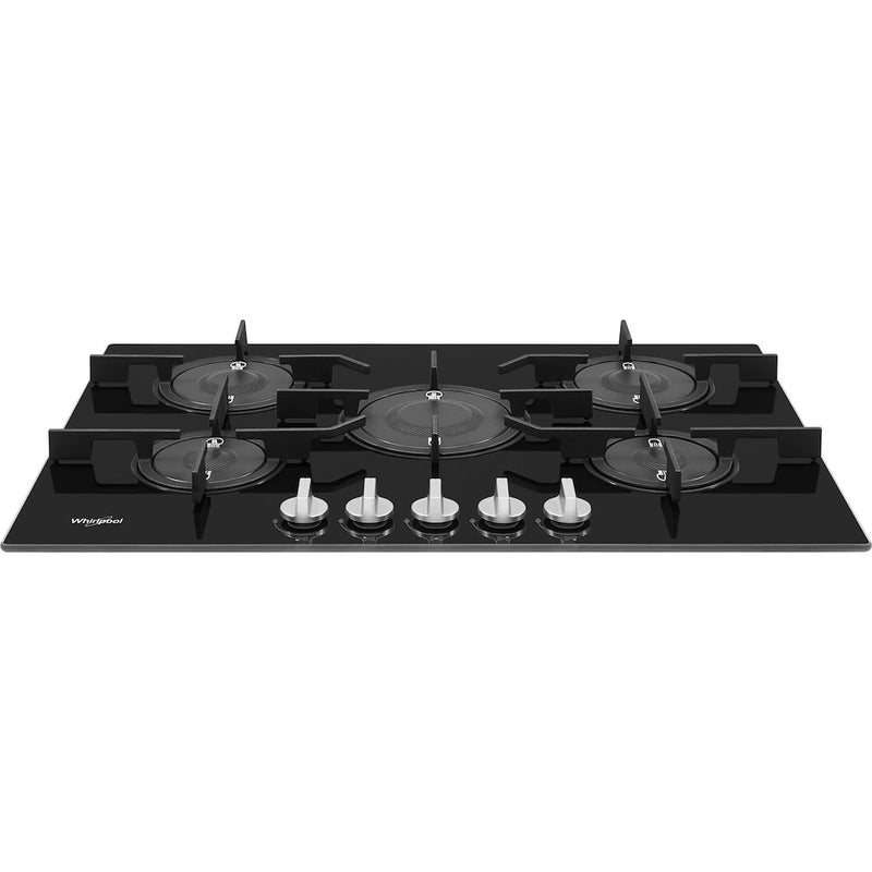 Whirlpool POW 75D2/NB Gas Hob 5 Burners 75cm - Black