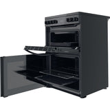 Indesit ID67V9KMB/UK Double Cooker - Black