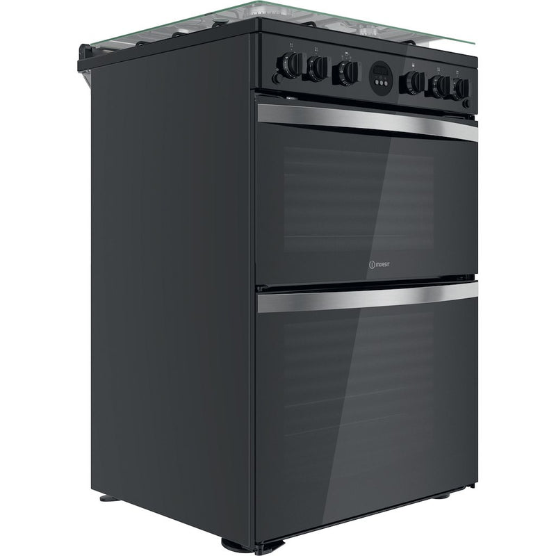 Indesit ID67G0MCB/UK Double Cooker - Black
