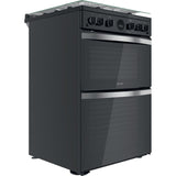 Indesit ID67G0MCB/UK Double Cooker - Black