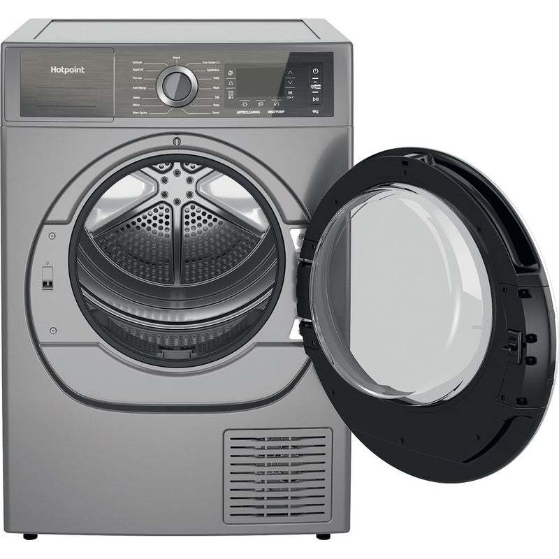 Hotpoint H8 D94SB UK 9kg Heat Pump Tumble Dryer - Silver