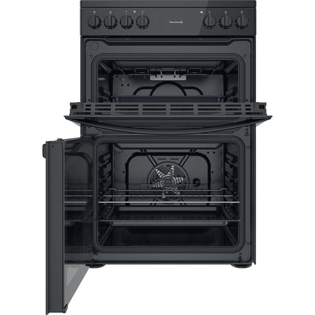 Indesit ID67V9KMB/UK Double Cooker - Black