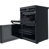 Hotpoint HDM67V9CMB/UK Electric Ceramic Double Cooker - Black