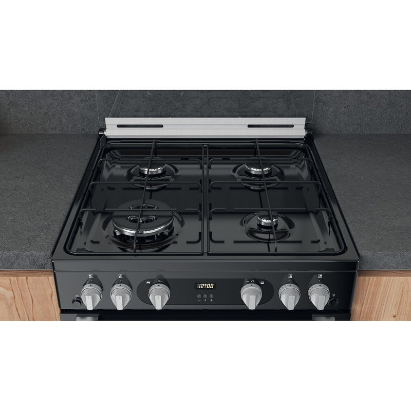 Hotpoint HDM67G0C2CB/UK Double Gas Cooker - Black