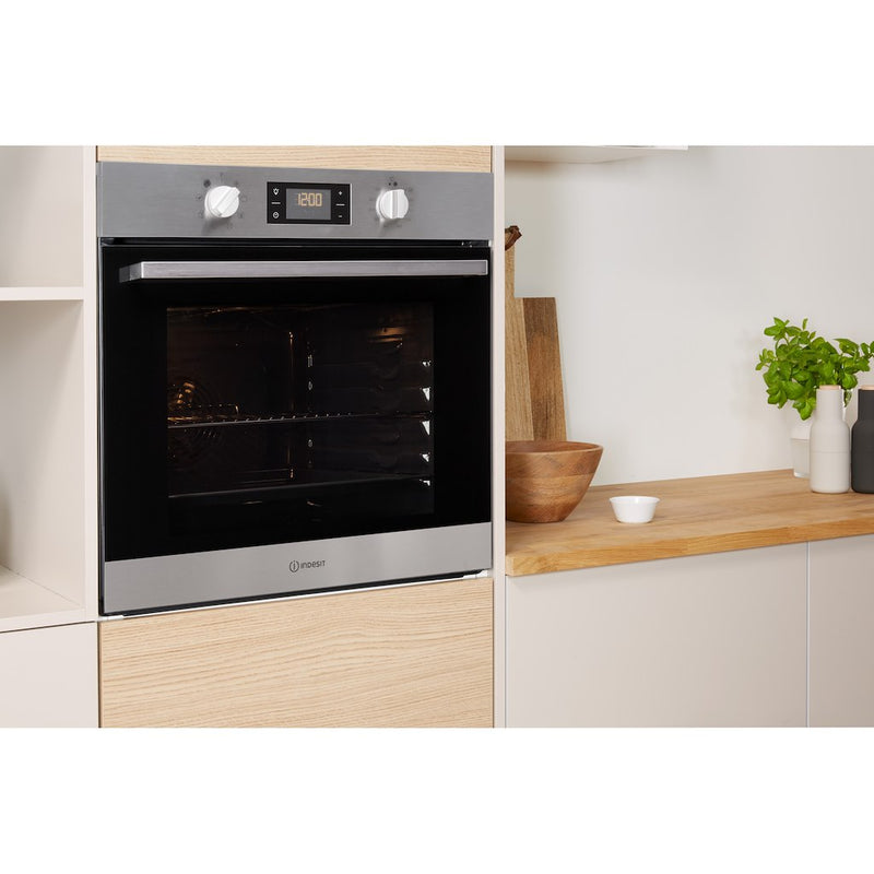 Indesit Aria IFW 6340 IX UK Electric Single Built-in Oven in Stainless Steel