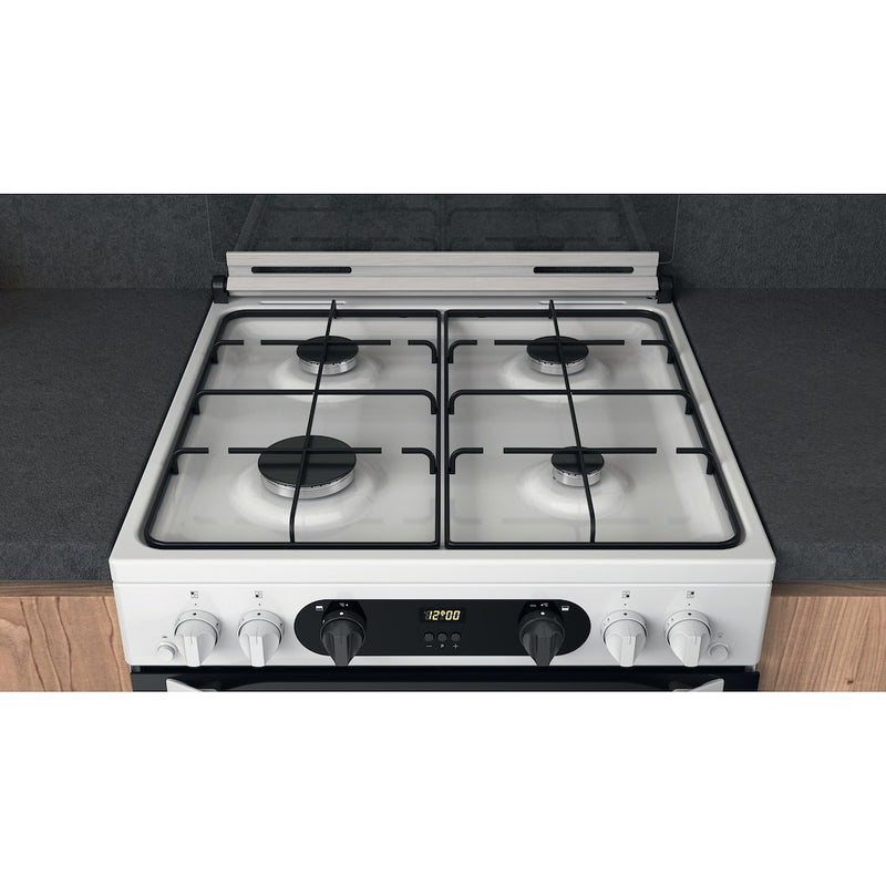 Hotpoint HDM67G0CCW/UK Double Cooker - White