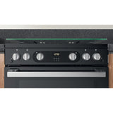 Hotpoint HDM67G0C2CB/UK Double Gas Cooker - Black