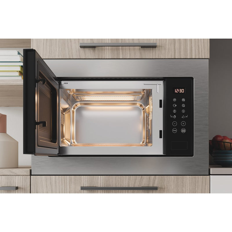 Indesit MWI125GX Built-In Microwave - Stainless Steel
