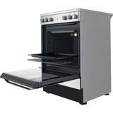 Hotpoint HS67V5KHX Freestanding Electric Cooker - Inox