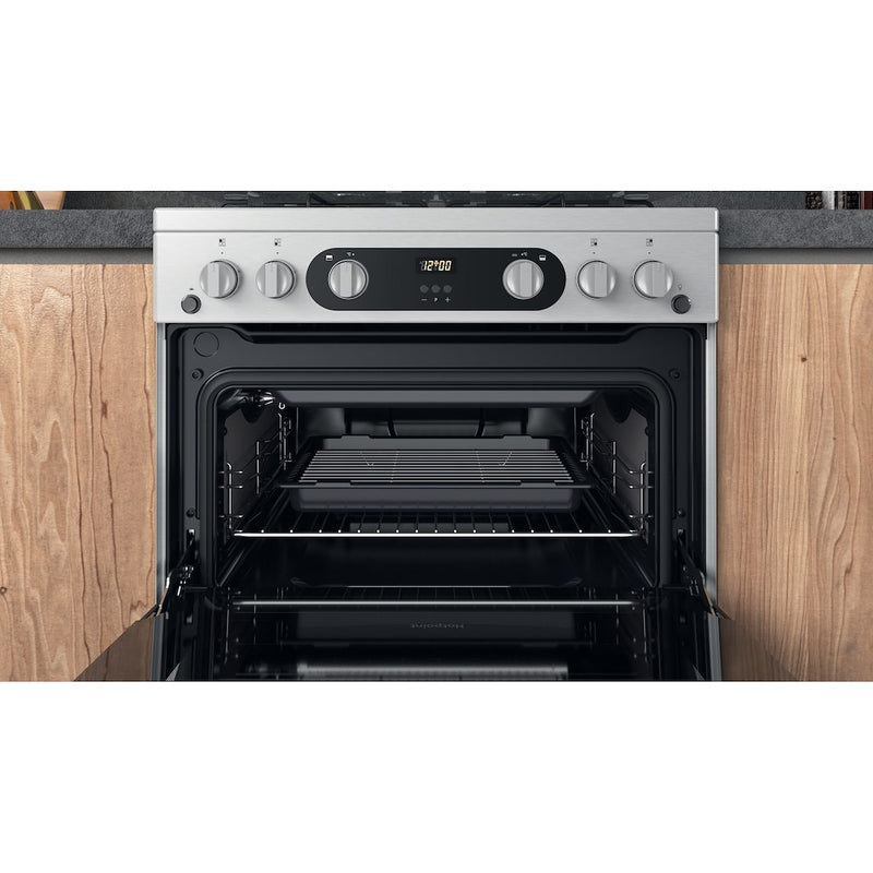 Hotpoint HDM67G0C2CX/U Double Cooker - Inox