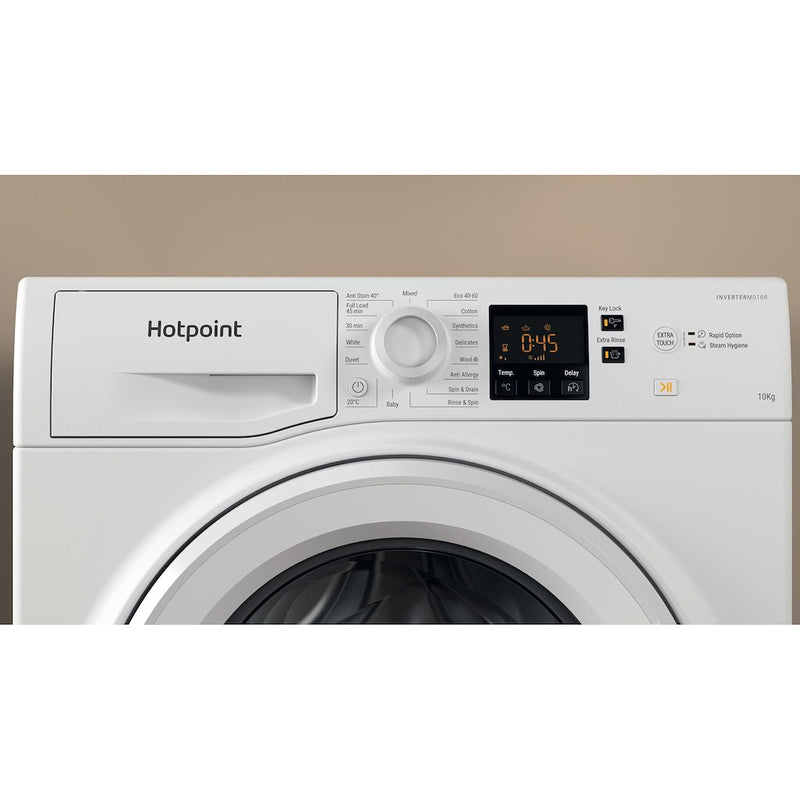 Hotpoint NSWM 1046 W UK Anti-Stain 10kg 1400rpm Washing Machine - White