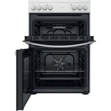 Indesit ID67V9KMW/UK Ceramic Electric Double cooker - White