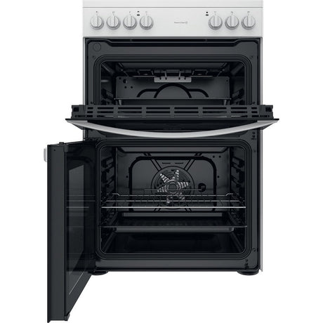 Indesit ID67V9KMW/UK Ceramic Electric Double cooker - White