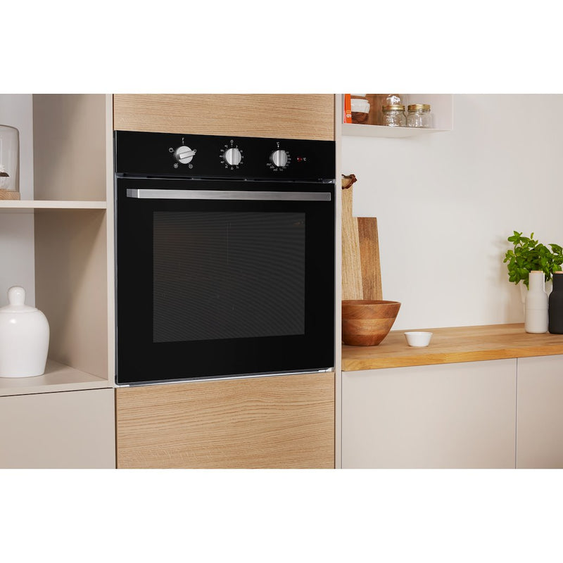 Indesit Aria IFW 6330 BL UK Electric Single Built-in Oven in Black