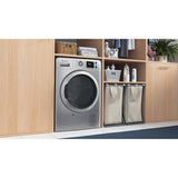 Indesit YT M11 92SS X UK Freestanding 9kg Heat Pump Tumble Dryer - Silver