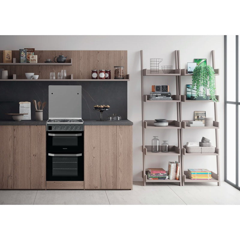 Hotpoint HD5G00CCX/UK Gas Cooker - Stainless Steel