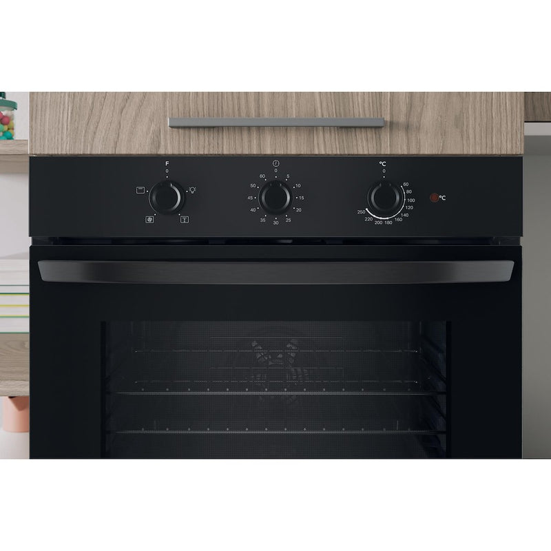 Indesit IO 233 B UK Built-In Single Oven - Black