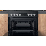 Hotpoint HDM67G9C2CSB/UK Dual Fuel Double Cooker - Black
