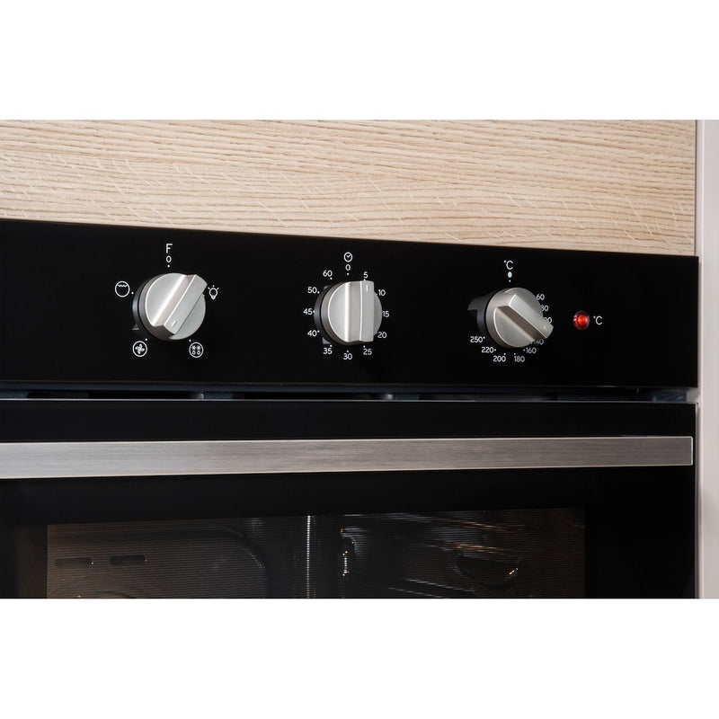 Indesit Aria IFW 6330 BL UK Electric Single Built-in Oven in Black