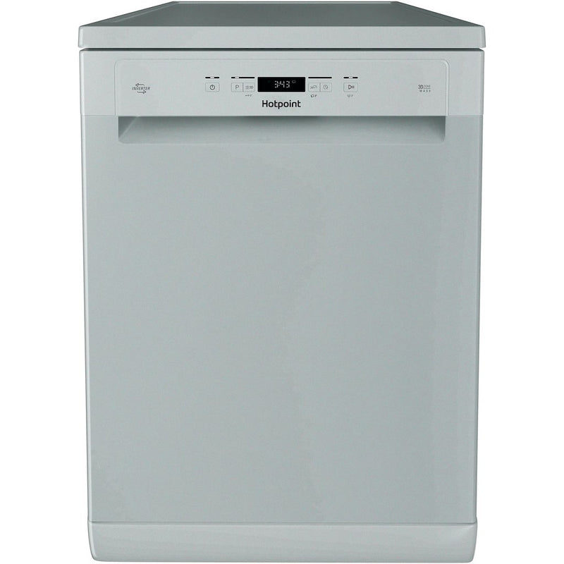 Hotpoint H3FC14BN7ASUK Freestanding 60cm Dishwasher - Silver