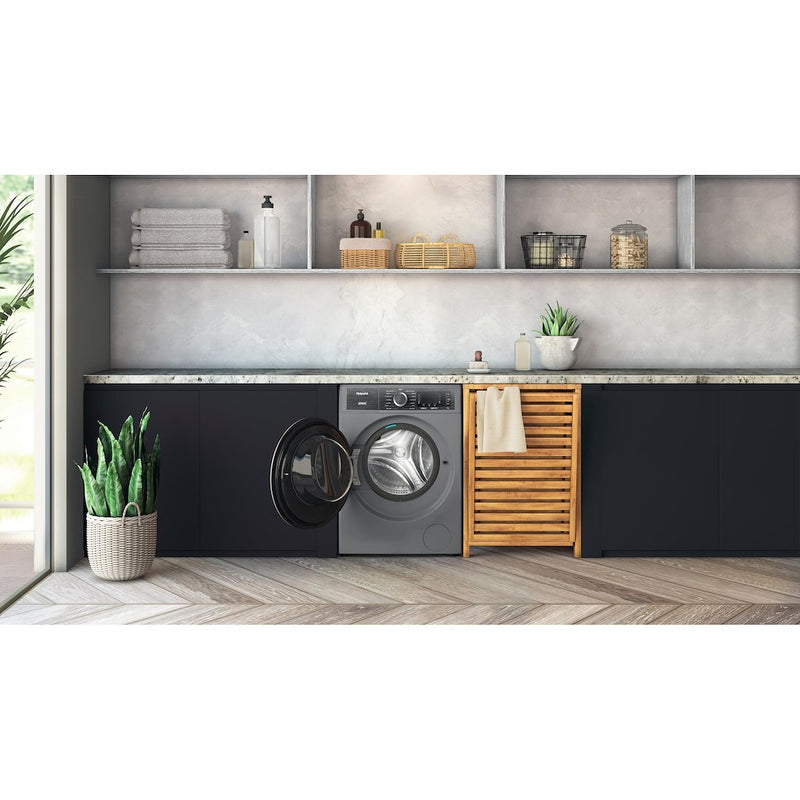 Hotpoint H8 99ADS GPOWER UK GentlePower 9kg 1400 rpm Washing Machine - Silver