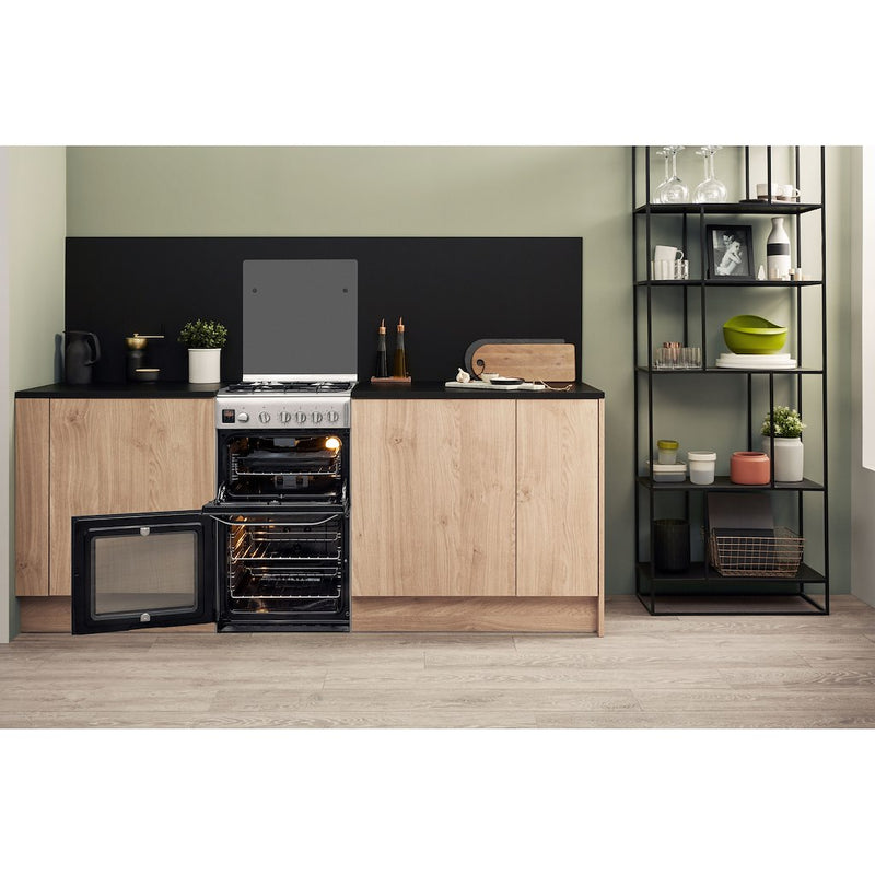 Hotpoint HD5G00CCX/UK Gas Cooker - Stainless Steel
