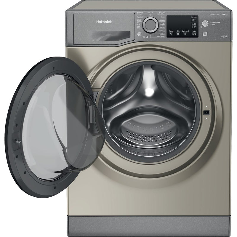 Hotpoint Anti-Stain NDB 8635 GK UK 8+6KG Washer Dryer with 1400 rpm - Graphite