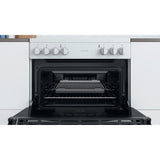 Indesit ID67V9KMW/UK Ceramic Electric Double cooker - White